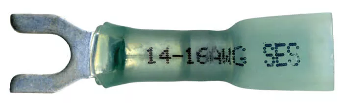 Multilink Heat Shrink Crimp & Solder Spade Terminal 16-14 AWG #8 Stud - 10 to 500 Pack