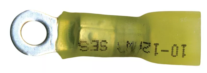 Multilink Yellow Ring Terminal 10-12 AWG #8 Stud - 10 to 500 Pack