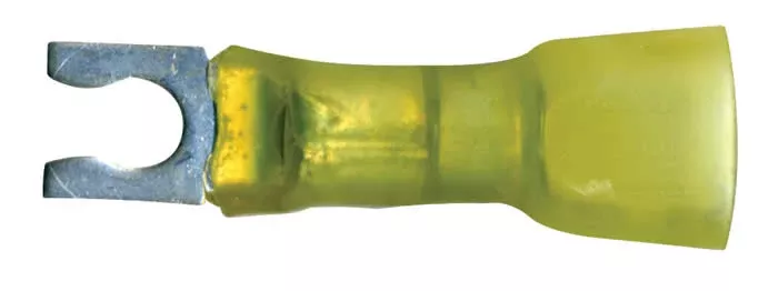Multilink Yellow Spring Spade 10-12 AWG #8 Stud - 10 to 500 Pack