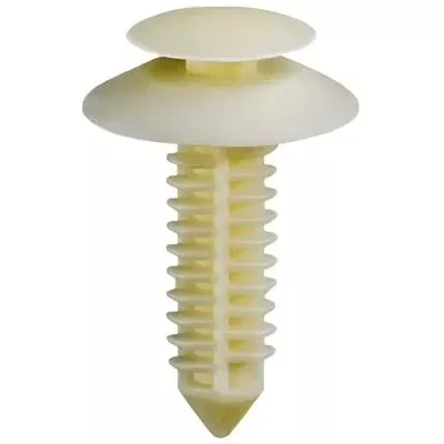 Natural Nylon Door Trim Panel Clip Retainer - 8 MM Hole 1" Stem 1/2" Head - 50 Pack