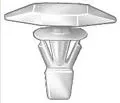 Natural Nylon Door Weather-strip Retainer Head Diameter 3/16 x 1/2, Stem Diameter 3/16, Stem