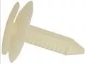 Natural Nylon Retainer Conduct To Sheet Metal In Doors Bottom Head Diameter 15/16", Top Head Diamete