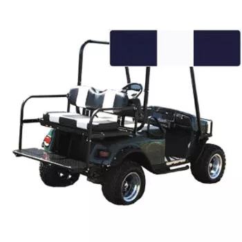 Navy / White Flip-Flop Rear Seat Cushion Set (Universal Fit)