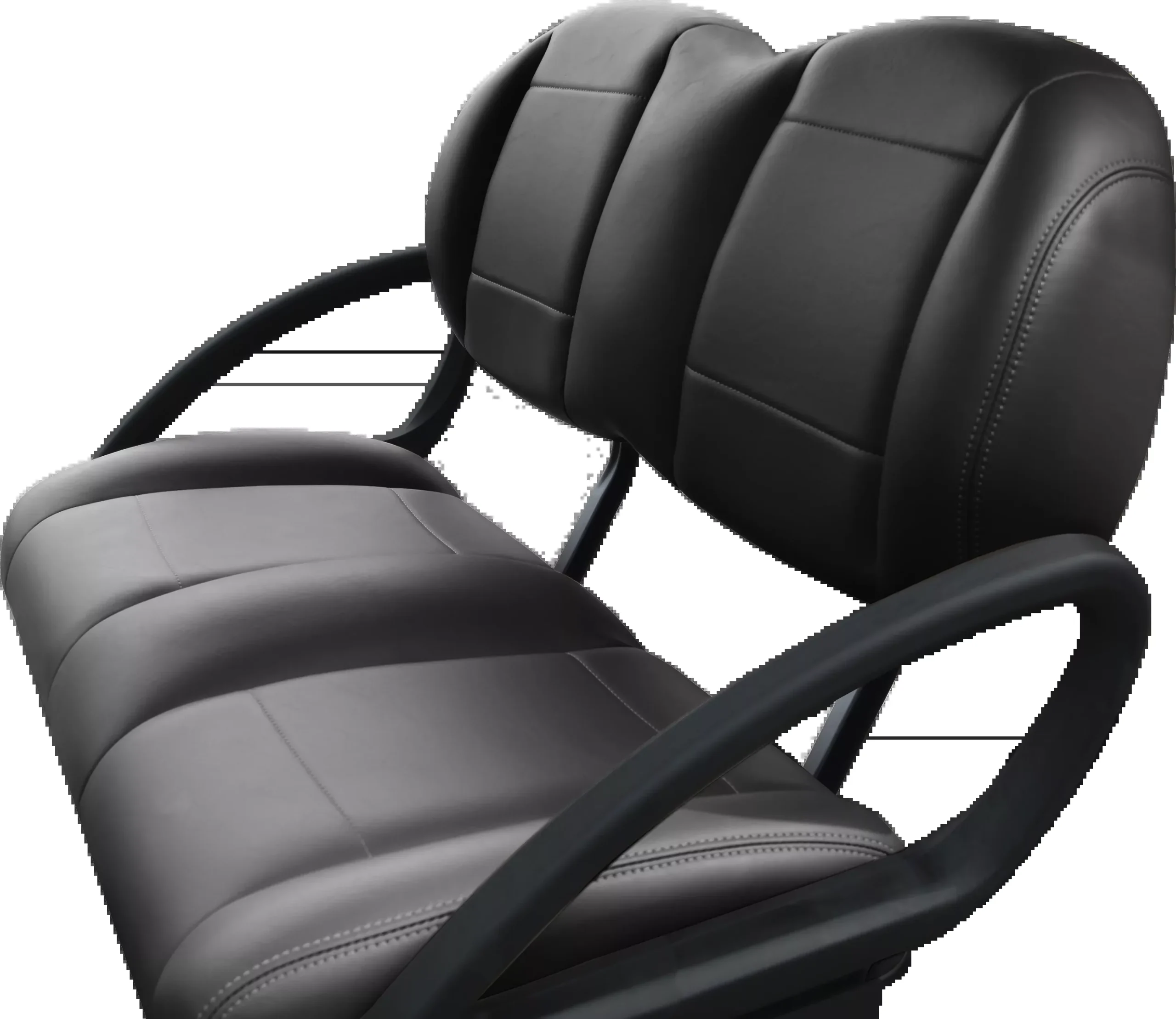 New Premium Black Front Seat Back