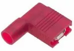 Nylon Insulated Red Flag Terminal Quick Disconnect Connector 22-18 Gauge .250 Tab - 100 or 200 Pack