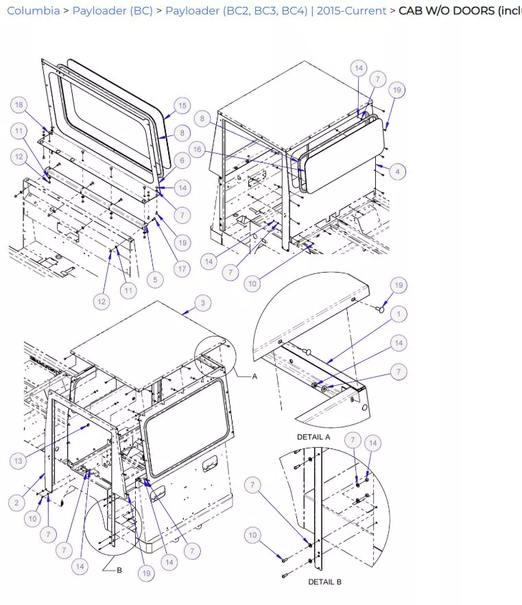 Payloader Cab Without Doors