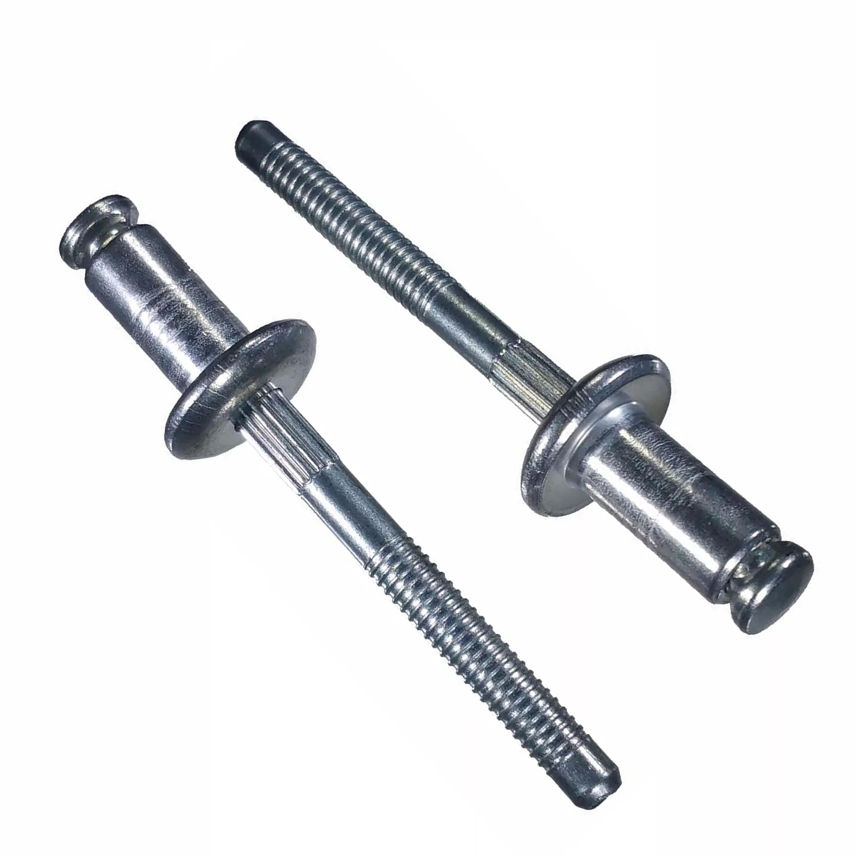 Peel-Type Window Regulator Rivet - Aluminum Rivet with Steel Mandrel - 1/4" Diameter - 1/2" Flange - 25 Pack