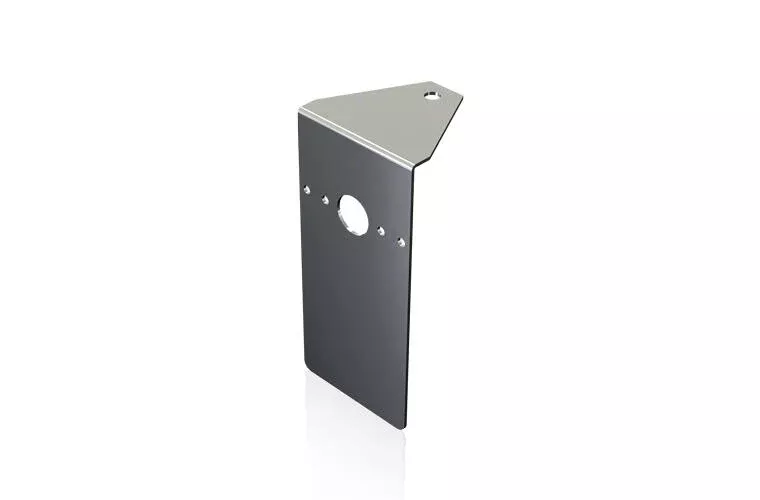 Permit Panel IFTA Exhaust Bracket With One Watermelon Light Hole