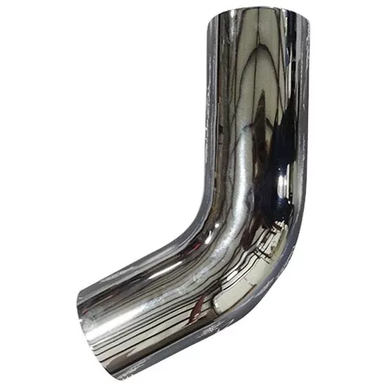 Peterbilt 379 Chrome 58 Degree Angled Exhaust Elbow- Straight 5" OD To 5" OD