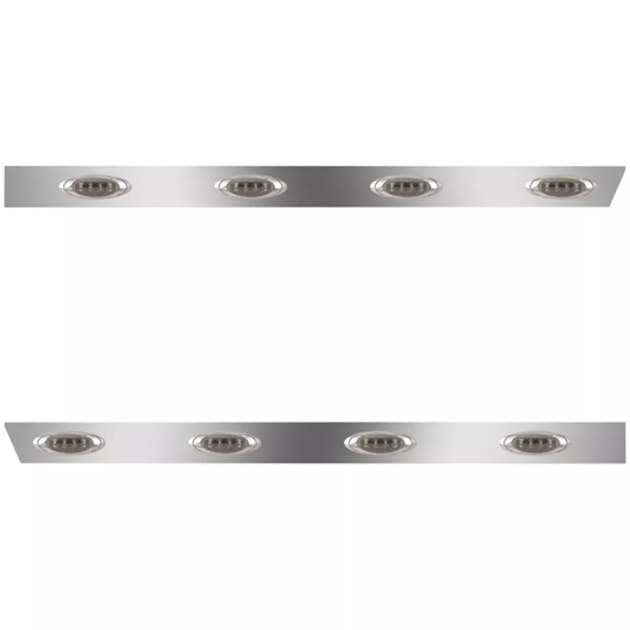 Peterbilt 389 1987 Through 2010 3 Inch Tall Cab Panels With 3 P1 LED Lights holes only