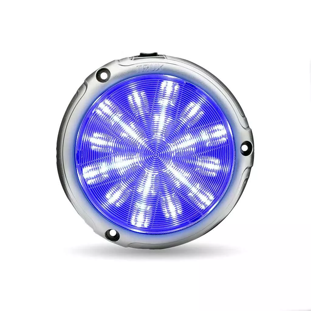 Peterbilt Interior Projector Dome 7-Color Cab Light – Chrome | 18 Diodes
