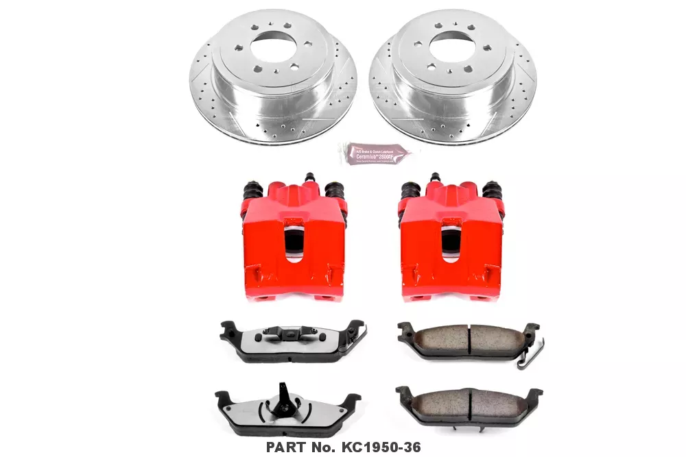 PowerStop -Power Stop KC1950-36 Rear Z36 Truck and Tow Brake Kit with Calipers