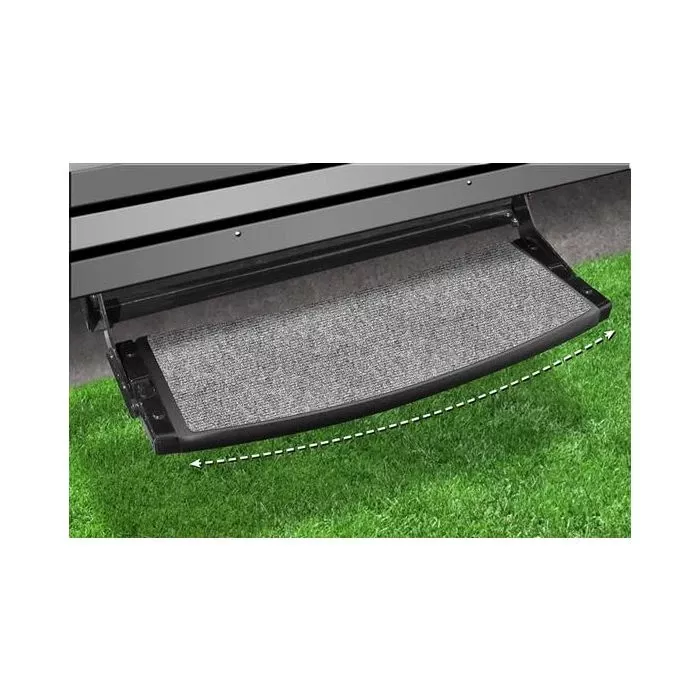 Prest-O-Fit Castle Gray 22″ Outrigger Radius RV Step Rug