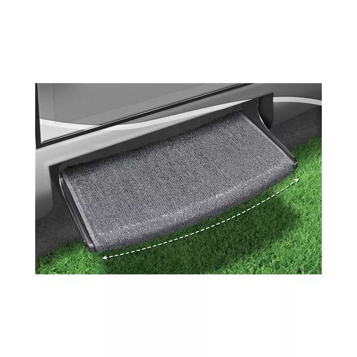 Prest-O-Fit Stone Gray 22″ Wraparound Radius RV Step Rug