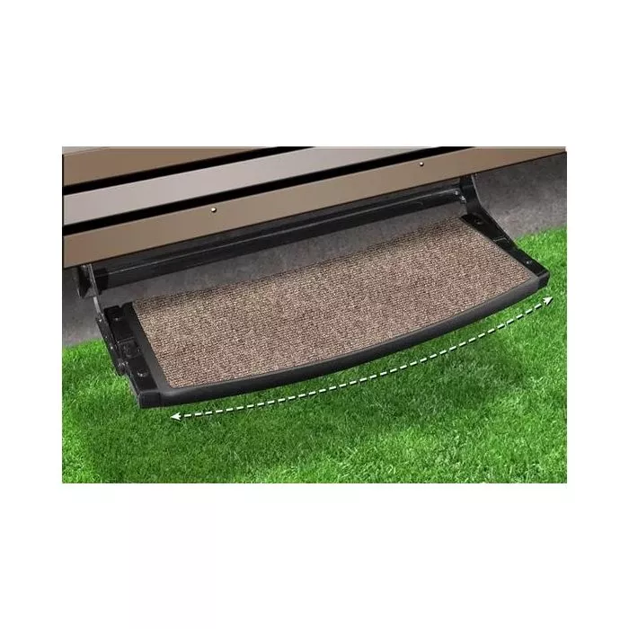 Prest-O-Fit Walnut Brown 22″ Outrigger Radius RV Step Rug
