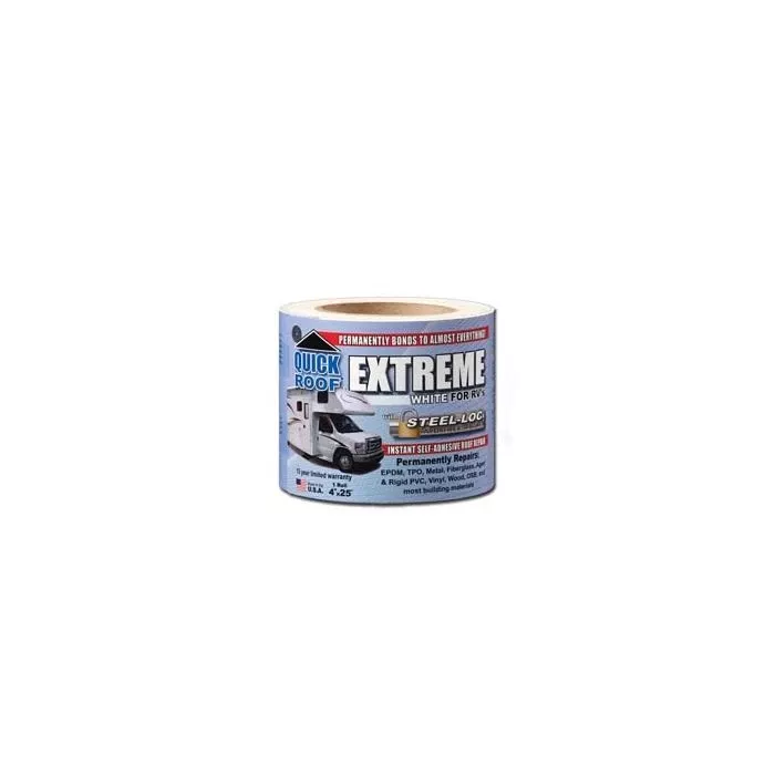 Quick Roof Extreme 4″ X 25′ White Roof Repair Tape