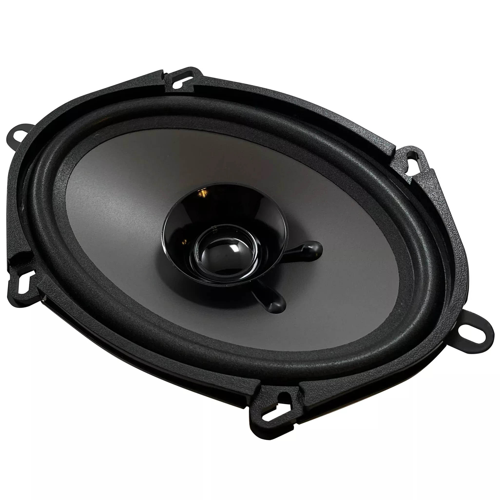 Raptor 6" x 8" OEM Dual Cone Speaker w/ 5" x 7" Inch Adapter 2-Way 75 Watts 4 OHMS Car Audio