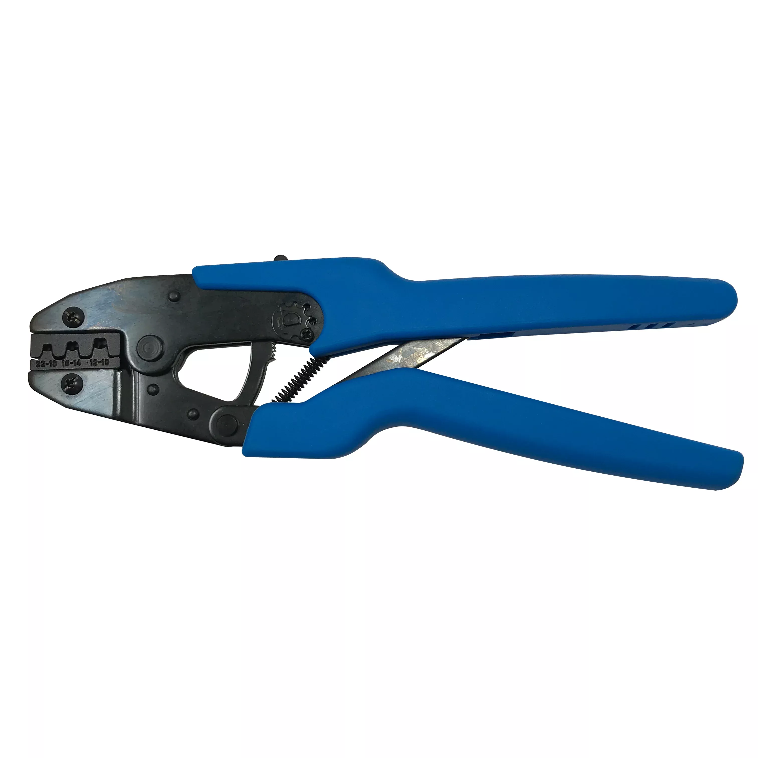 Ratcheting Crimper Tool for 22-10 AWG Non-Insulated & OEM Open Barrel Terminals