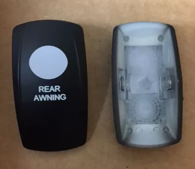 “Rear Awning” Switch Faceplate Contura V