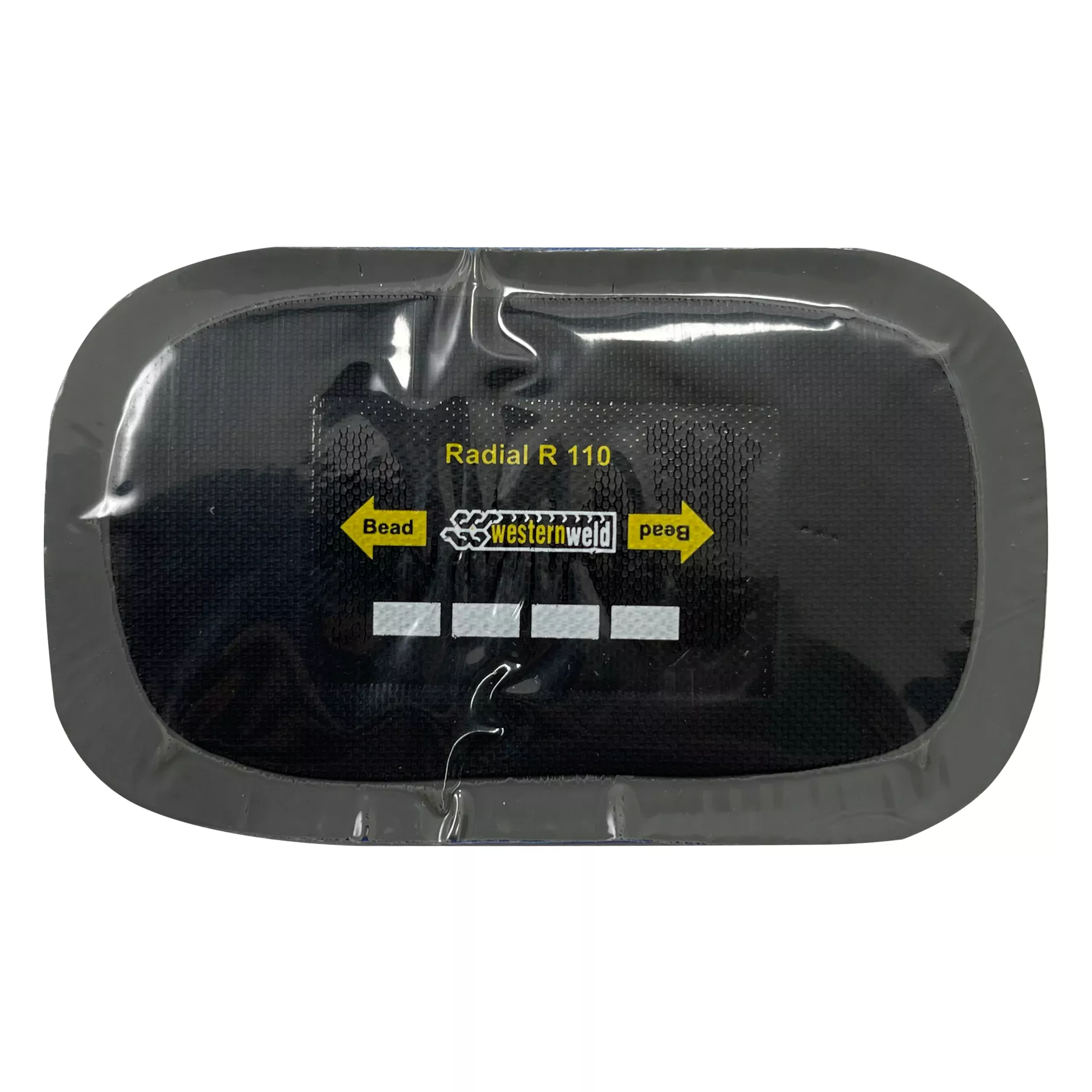 Rectangle 1-3/4" x 3" Grey Gum Rubber Radial Tire Patch - 20 or 100 Pack