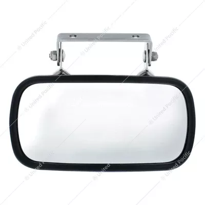 Rectangular 430 Stainless Steel Over Door Convex Mirror With Mounting Bracket
