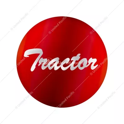 Red Glossy Sticker"Tractor"