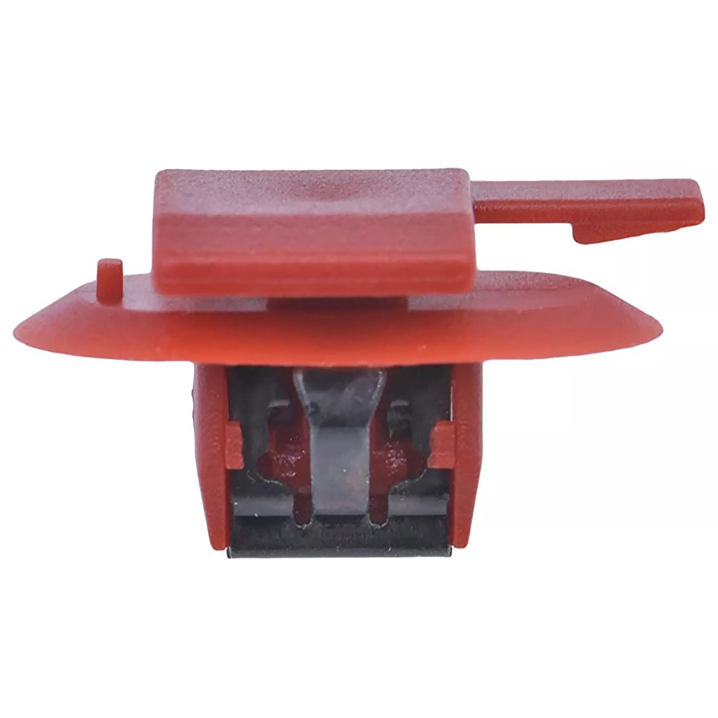 Red Nylon Metal Reinforced Interior Trim Windshield Garnish Moulding Retainers 10MM Stem - 10 Pack