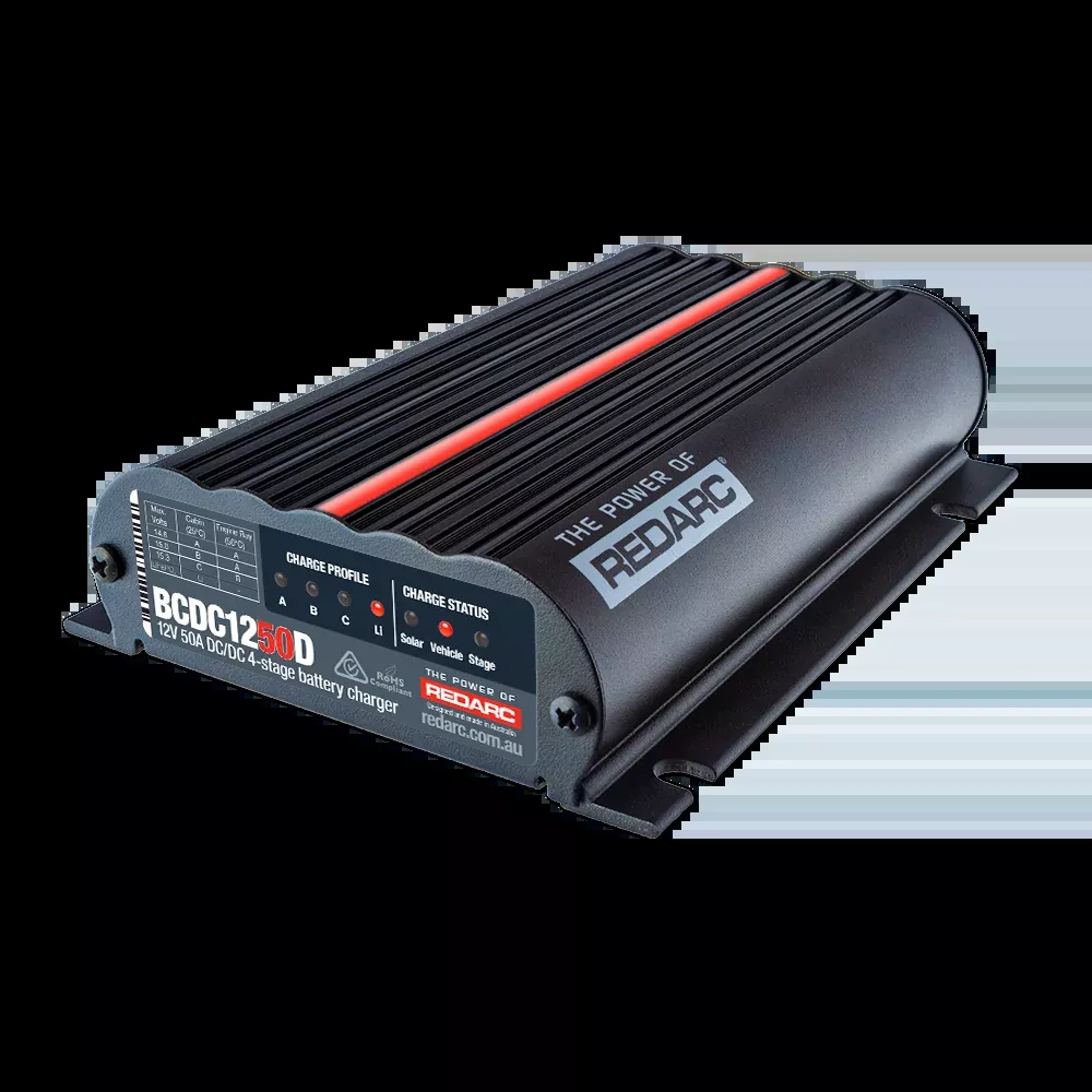 REDARC 12V 50A Dual Input In-vehicle DC to DC Battery Charger