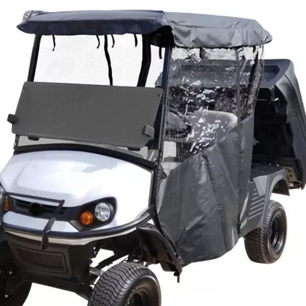 RedDot Black 3-Sided Over-The-Top Enclosure for Cushman Hauler 800/1200 Series