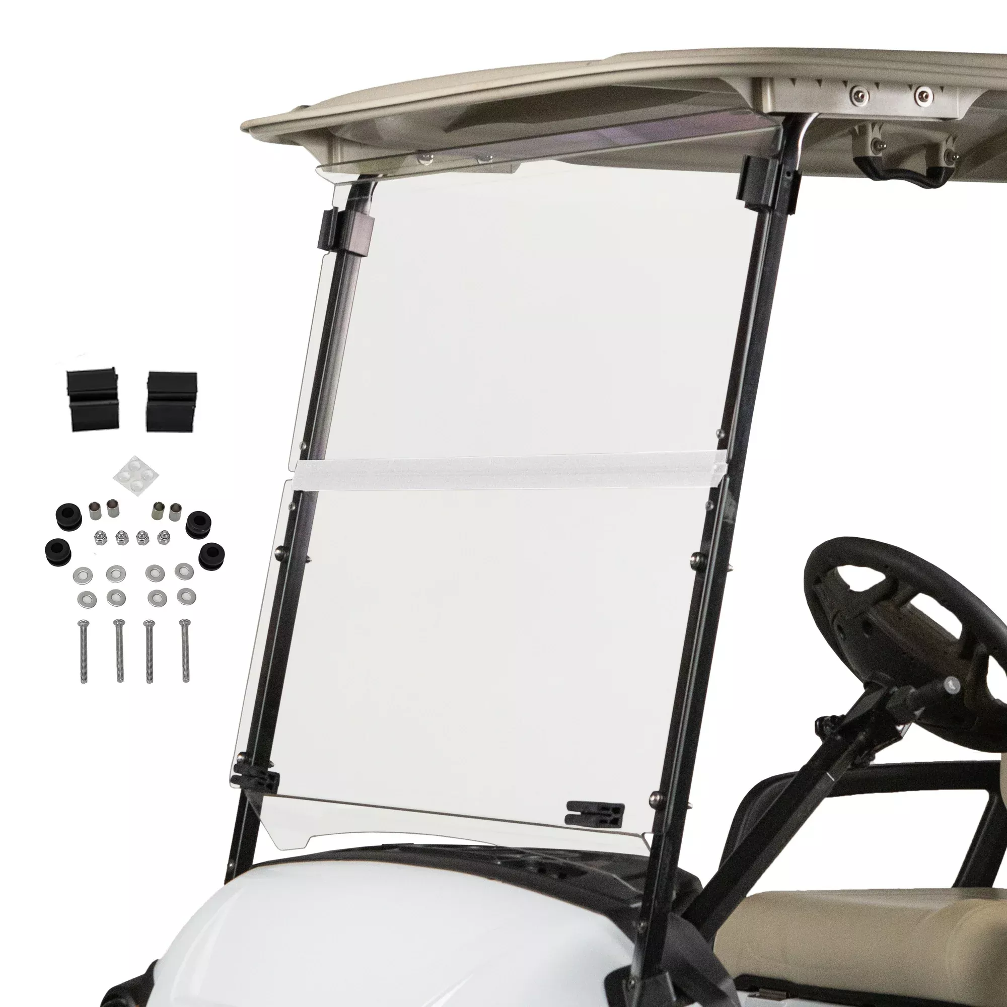 RedDot Clear Folding Windshield for Yamaha Drive 2 (2017-Up) – Made in USA | 1/4" Acrylic