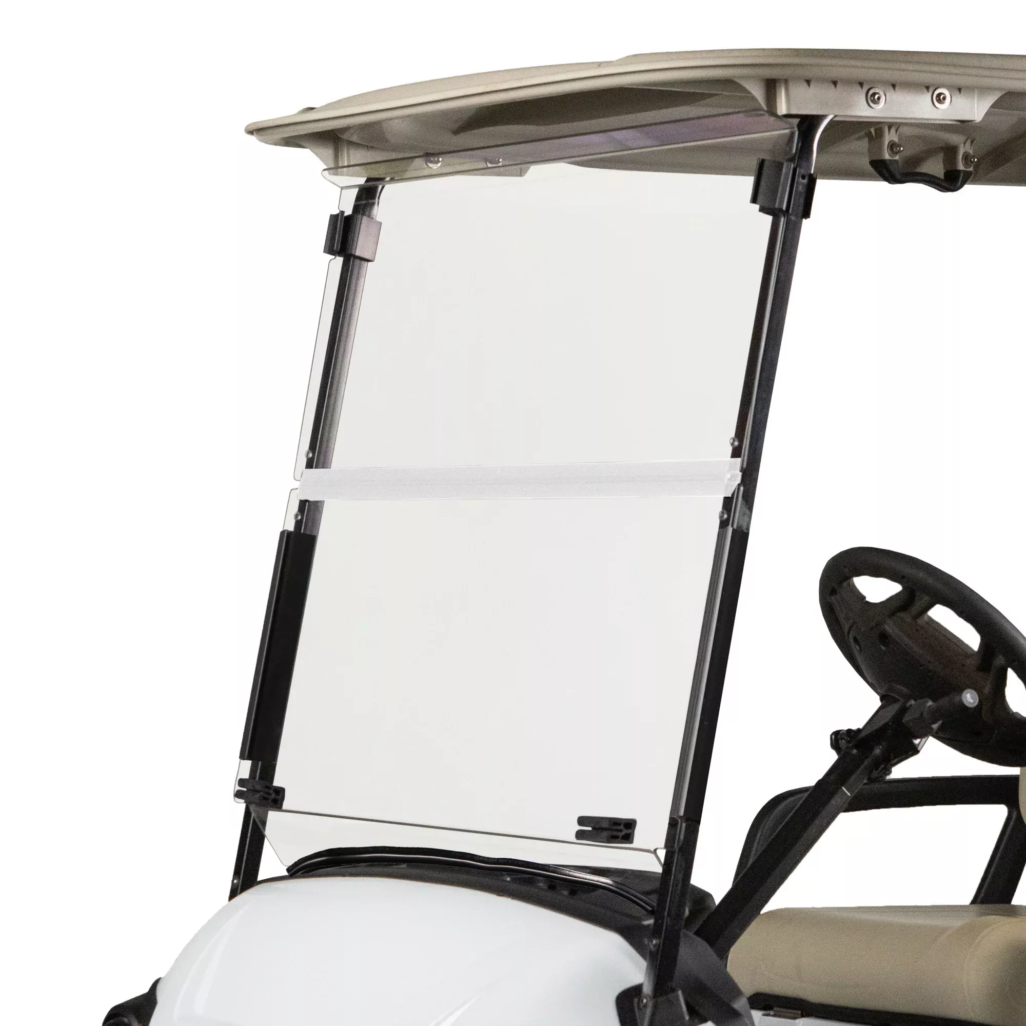 RedDot Yamaha Drive2 Clear 1/4" Folding Windshield with Rubber Trim (Years 2017-Up)