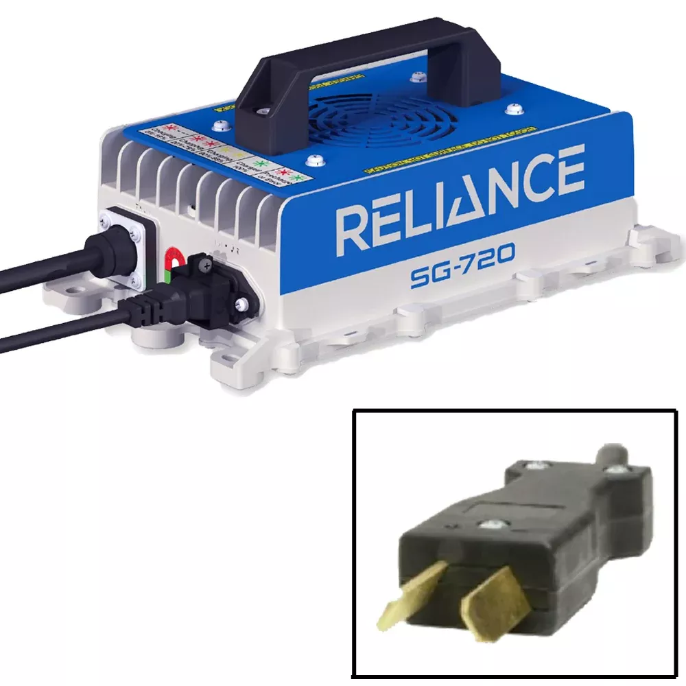 Reliance SG-720 36V High Frequency Charger with Crowsfoot Paddle for Club Car