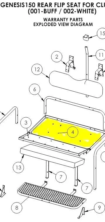 Replacement Stationary Deck for Madjax Genesis 150 – Main Deck