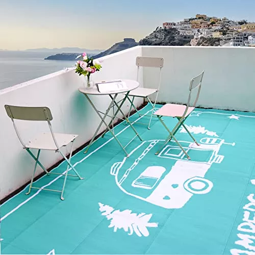 Reversible Outdoor Rugs 9 x 18 Feet - Green