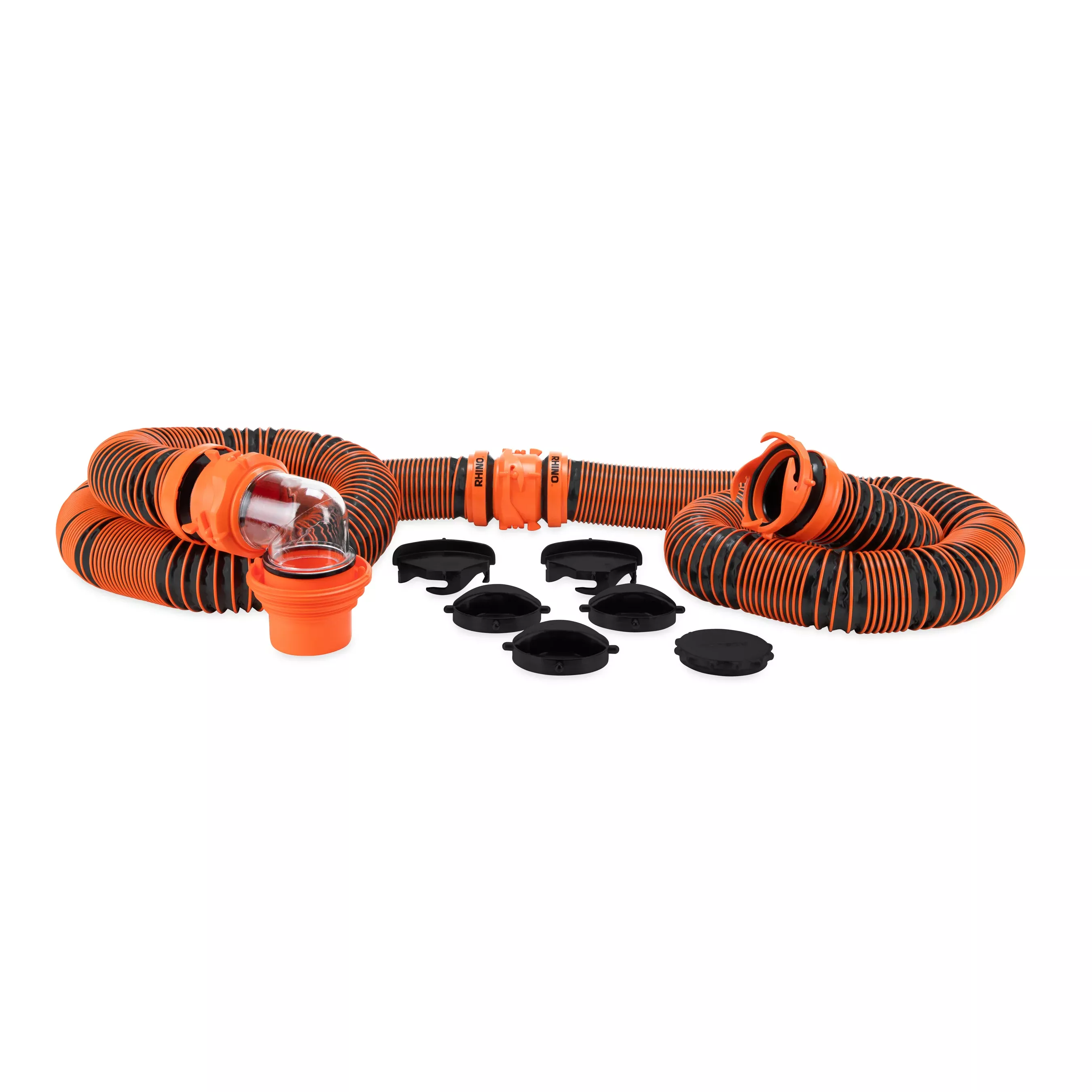 RhinoEXTREME 20' Sewer Hose Kit w/4N1,Elbow, Caps