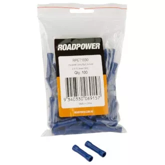 Roadpower Insulated Butt Crimp Terminal Blue Qty 100