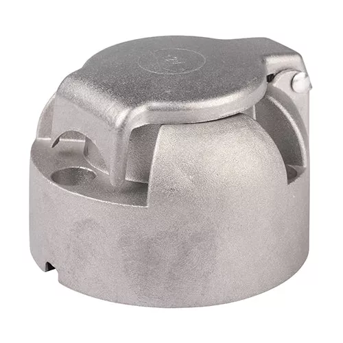 Roadpower Trailer Socket 7 Pin Large Round Metal Bulk PKT 10