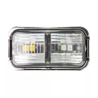 Roadvision LED Clearance Light Amber/Red BR7 Series Clear Lens Chrome
