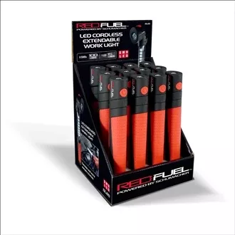 Roadvision LED Cordless Extendable Work Light 100lm Magnetic AAA Batteries 195x29x32mm