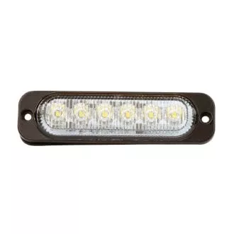 Roadvision LED Stobe Module White 10-30V 6 LED 18W 12 Flash Patterns Synchronizable SAE Class 1