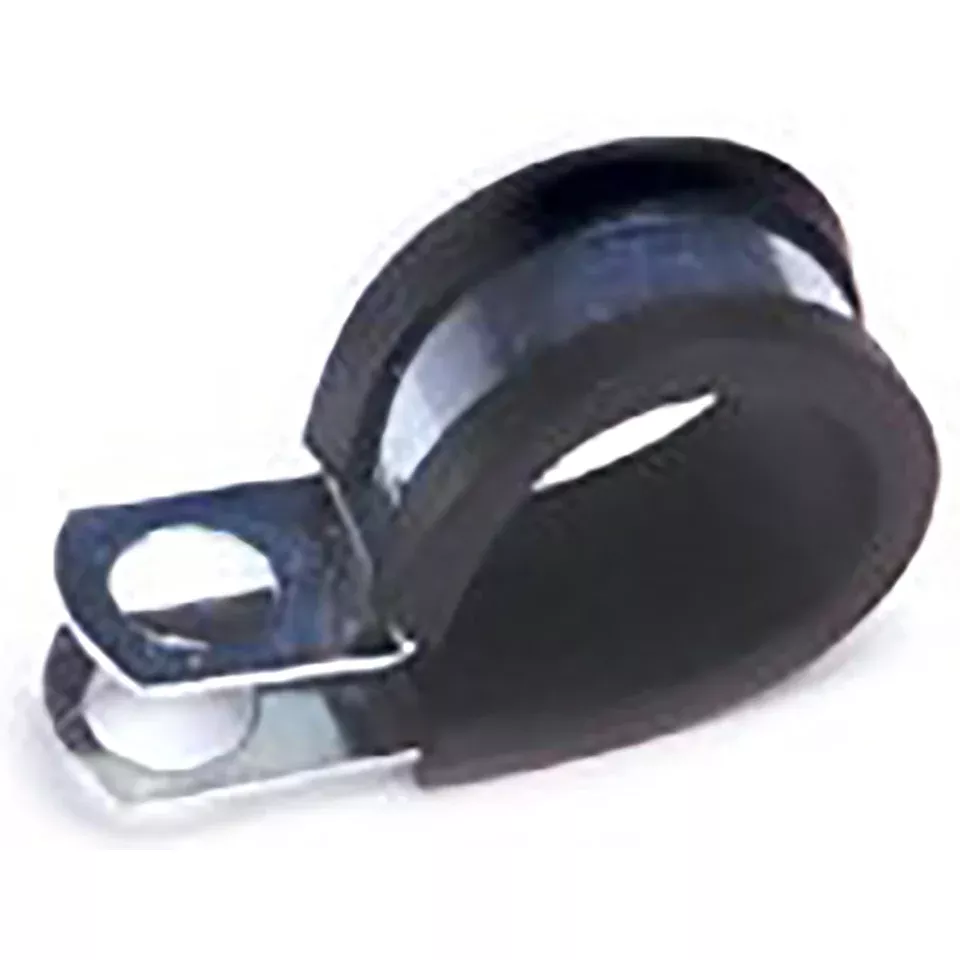 Rubber Insulated Steel Clamps 7/8" Diameter Hole .375" - 10 or 100 Pack