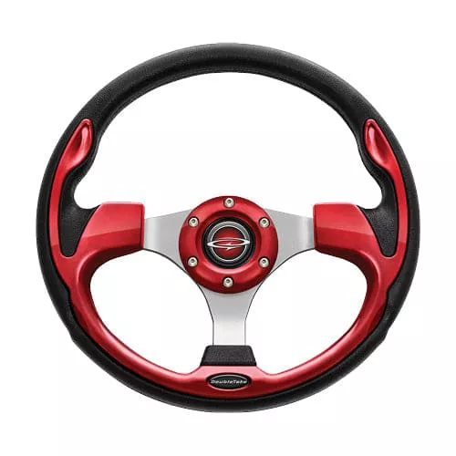 Ruby Doubletake Pilot Golf Cart Steering Wheel and Adapter