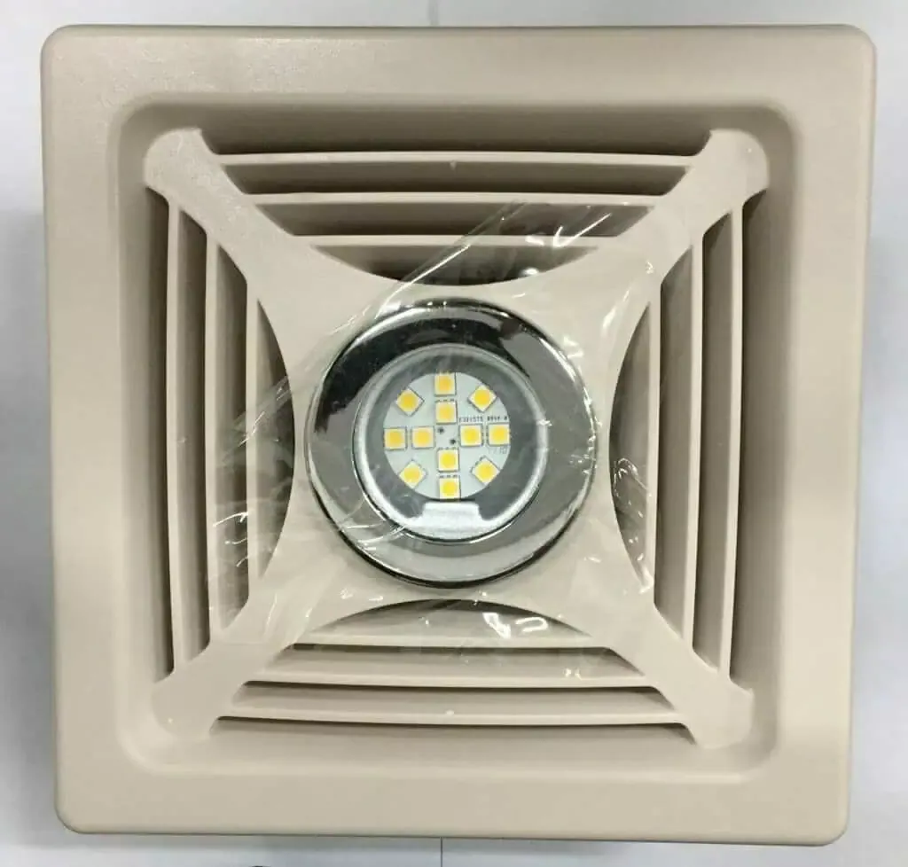RV 12 Volt DC POWERED BATH VENTILATOR VENT FAN with LED LIGHT
