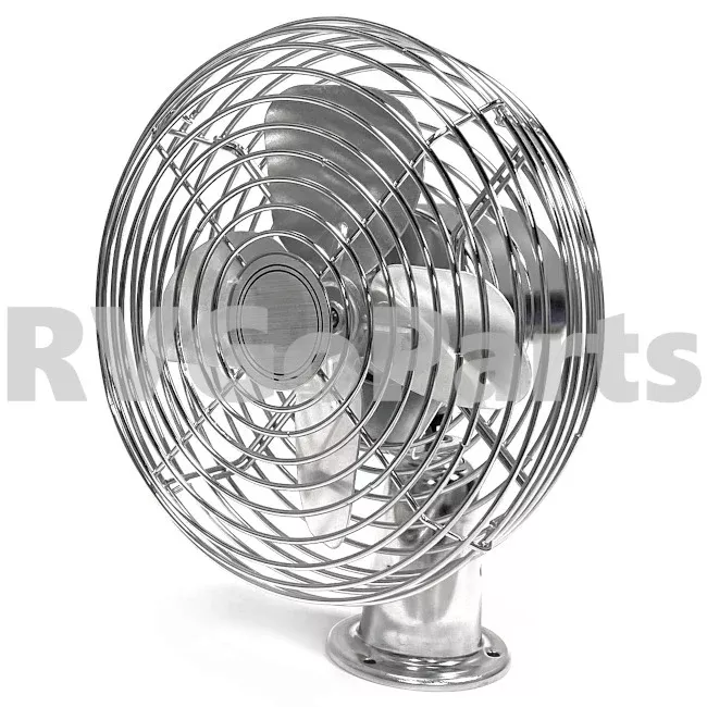 RV 2-Speed Fan Defroster Chrome 122856-01-01A