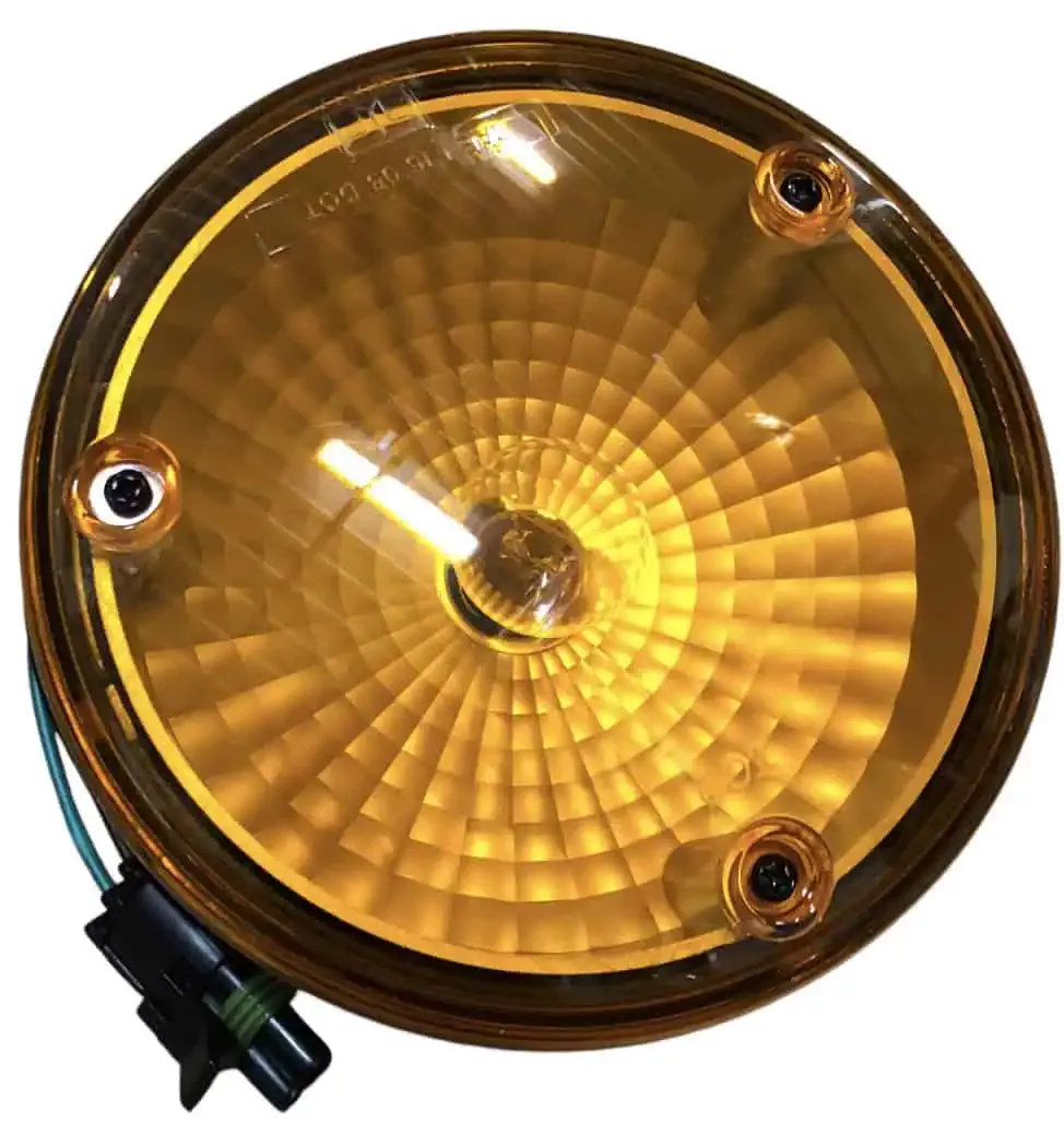 RV 4-7/8″ Round Light used a lot on Fifth Wheel and Travel Trailers Amber color
