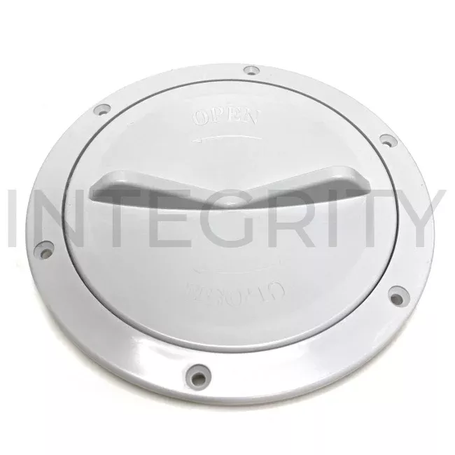 RV Access Port With Lip White 5" Opening (to fit Newmar 49736)