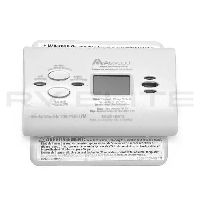 RV Atwood Carbon Monoxide Alarm Battery Powered 900-0140-LPM (Discontinued)
