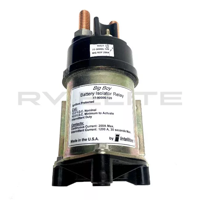 RV Big Boy Solenoid 200 A 12V Intellitec 77-90006-120
