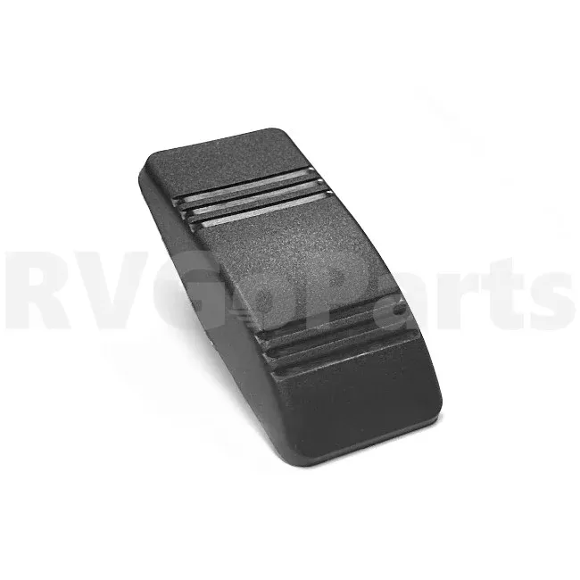 RV Black Switch Cover with Grooves 108356-01-01A