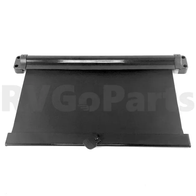 RV Black Window Pull-Down Shade 18.5" x 40" 144628-08-02A